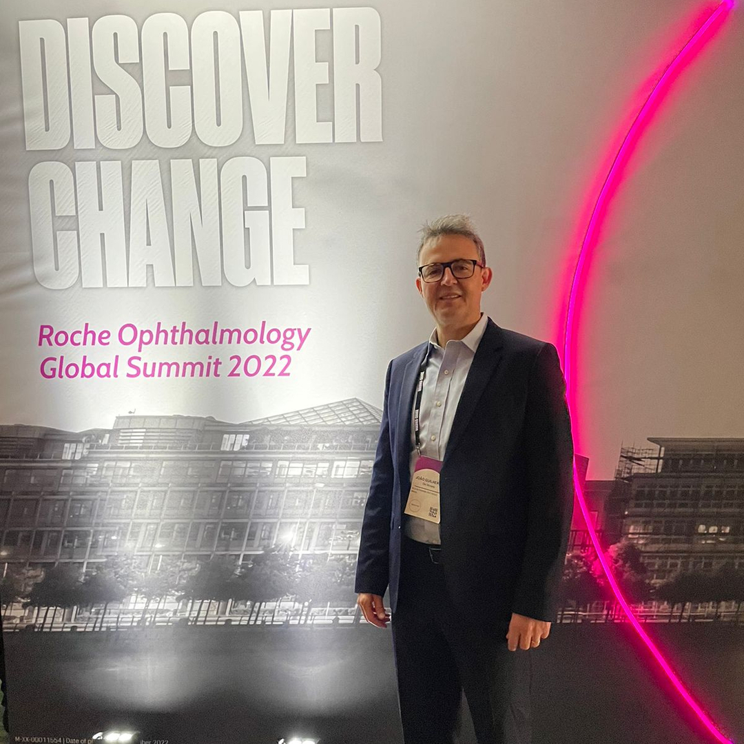 Dr. João Guilherme esteve presente na Discover Change - Roche Ophthalmology Global Summit 2022